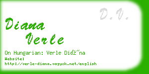 diana verle business card